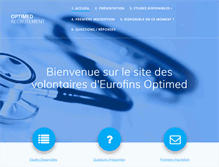 Tablet Screenshot of optimed-recrutement.com